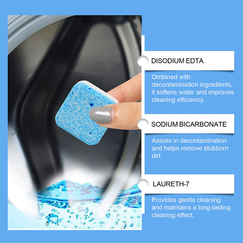 🎉Nieuwjaars Cadeau 50% KORTING!🧼Krachtige Wasmachine Reinigingstabletten: Diep Reiniging + Geurverwijdering – Verleng Levensduur Van Je Machine! - Image 5