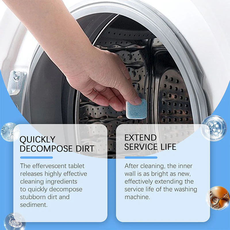 🎉Nieuwjaars Cadeau 50% KORTING!🧼Krachtige Wasmachine Reinigingstabletten: Diep Reiniging + Geurverwijdering – Verleng Levensduur Van Je Machine! - Image 6
