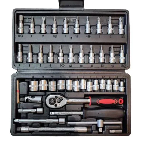 🎉Nieuwjaars Cadeau 50% KORTING!🔧 PowerTool Max 46™ – 46-Delige Steeksleutel Set: Jouw Draagbare Werkplaats in Één Koffer! - Image 2