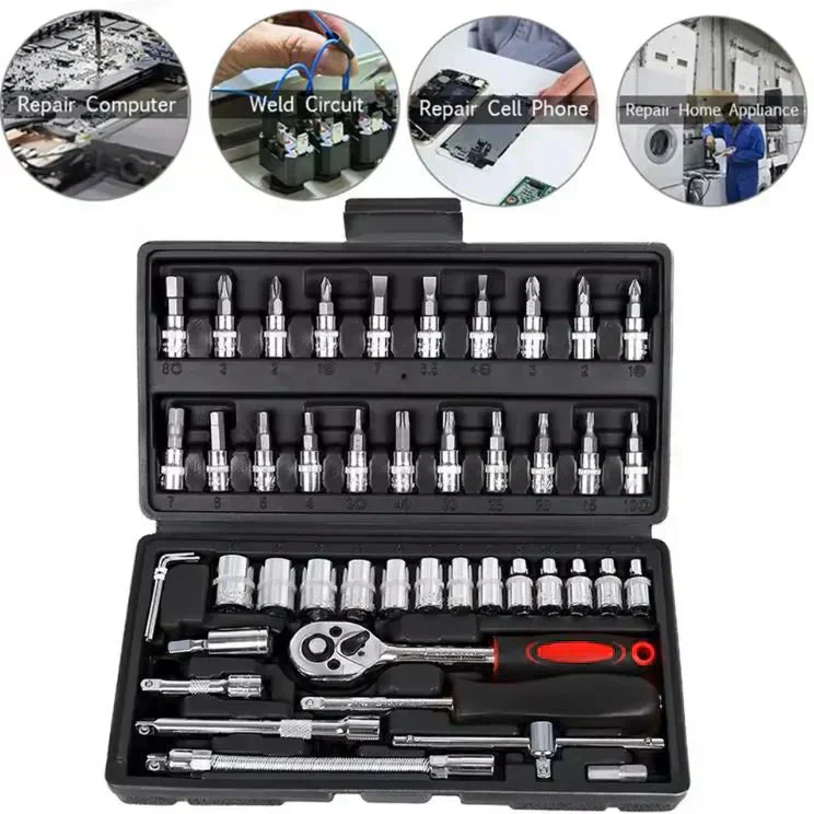 🎉Nieuwjaars Cadeau 50% KORTING!🔧 PowerTool Max 46™ – 46-Delige Steeksleutel Set: Jouw Draagbare Werkplaats in Één Koffer! - Image 7