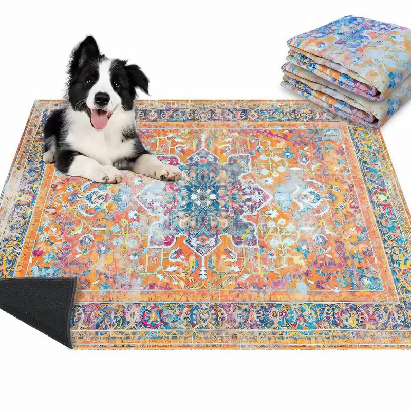 🐾🧺 Wasbare Boho-stijl Huisdiermat – Multifunctioneel, Snelle Absorptie & Antislip（Perfect voor Hondentraining & Thuisdecoratie!） - Image 11