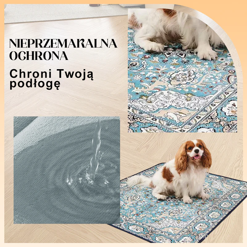 🐾🧺 Wasbare Boho-stijl Huisdiermat – Multifunctioneel, Snelle Absorptie & Antislip（Perfect voor Hondentraining & Thuisdecoratie!） - Image 2