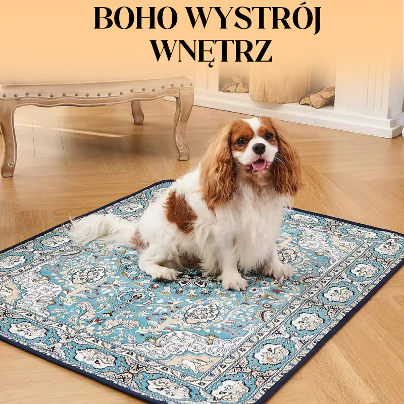 🐾🧺 Wasbare Boho-stijl Huisdiermat – Multifunctioneel, Snelle Absorptie & Antislip（Perfect voor Hondentraining & Thuisdecoratie!） - Image 5