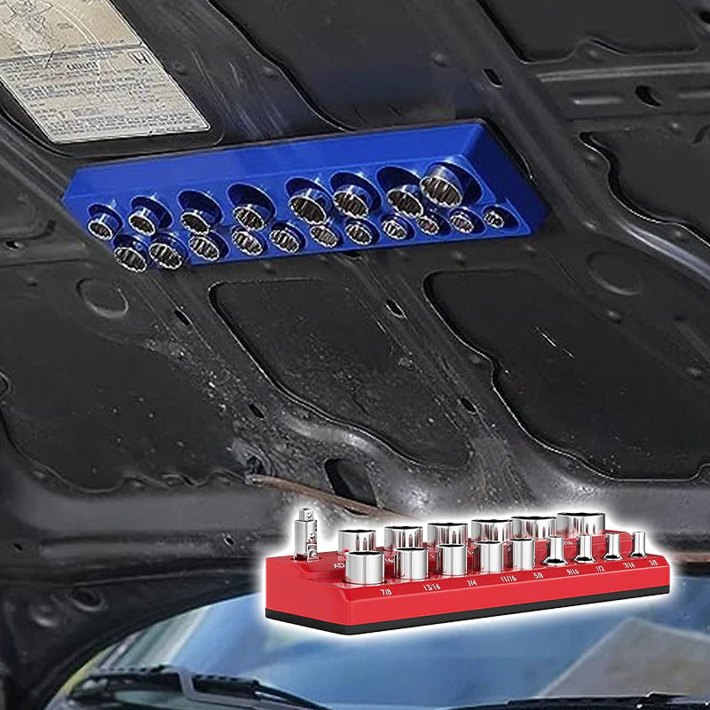 🎉Nieuwjaars Cadeau 50% KORTING!🧰Magnetische Dopsleutelhouder Set (Kleurcodeerd): Sterke Magneet & Ruimtebesparend – Sneller Werk In Elke Werkplaats! - Image 7