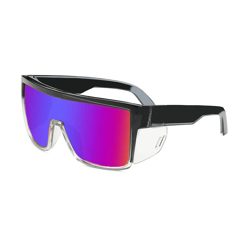 🌞Fris De Lente In Met 50% Korting!🚴♂️Spiegelende Fietszonnebril – UV400 Bescherming & Verwijderbare Zijschermen voor Maximale Oogbescherming - Image 25