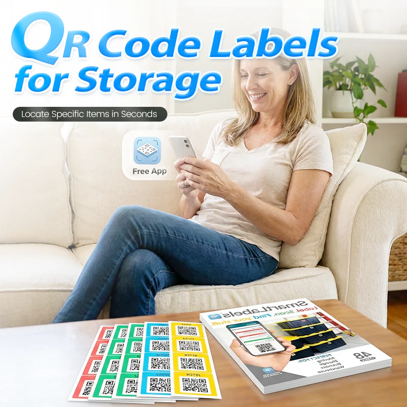 🎉Nieuwjaars Cadeau 50% KORTING!🔍 QR-Code Etiketten voor Opslag – Organiseer Uw Voorraad & Vind Alles in Één Scan!