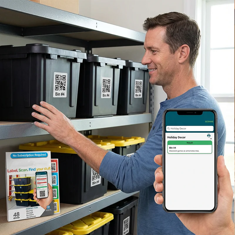 🎉Nieuwjaars Cadeau 50% KORTING!🔍 QR-Code Etiketten voor Opslag – Organiseer Uw Voorraad & Vind Alles in Één Scan! - Image 7