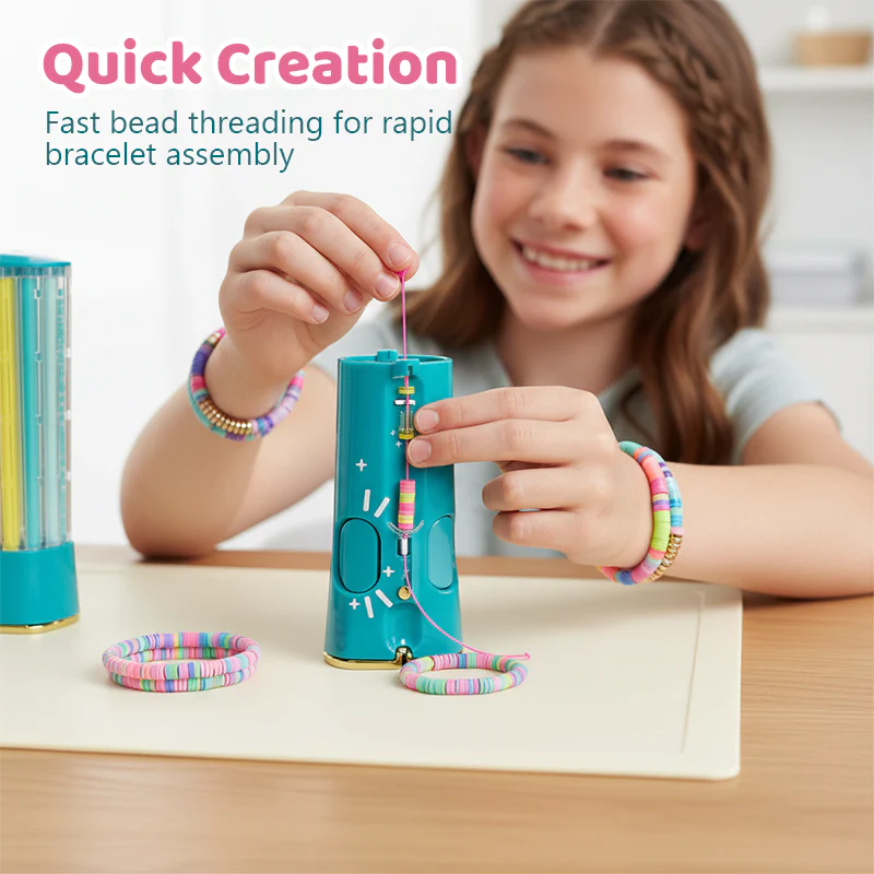 🎨💎 Quick-Click Armbandenset – Easy Click-Ontwerp, Complete Knutselset & Creatief Leerzaam Plezier (Perfect voor Kinderen & Cadeaus)! - Image 3