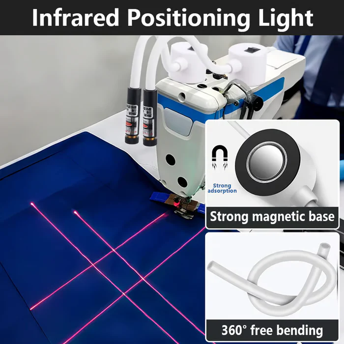 🎉Nieuwjaars Cadeau 50% KORTING!🧵 Magnetische Laser Positioneringslamp voor Naaimachine: Nauwkeurig Stikken ZONDER Markeringen – Flexibele Laser voor Quilt & Naai Projecten! - Image 2