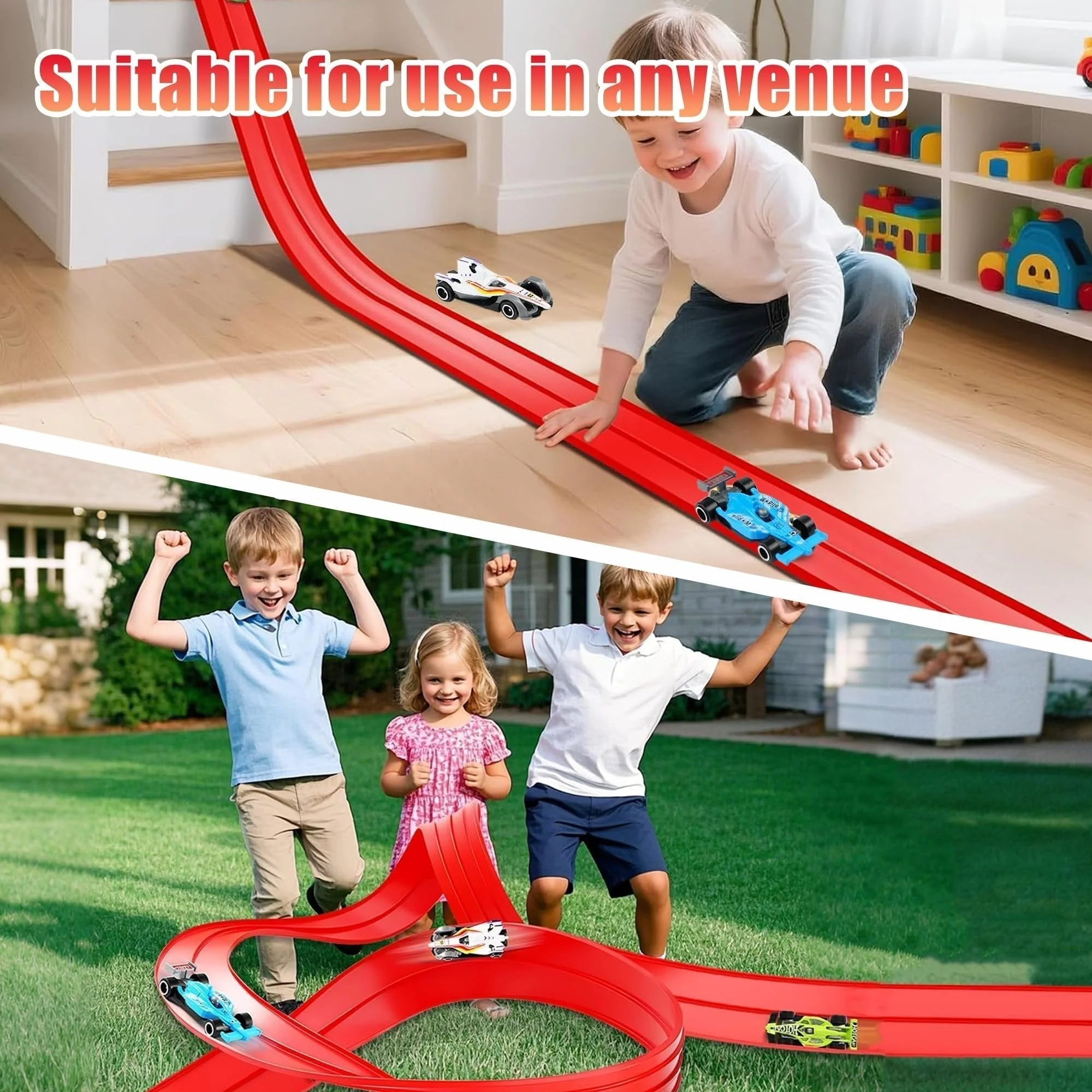 🎄🎁 Kerstcadeau 2025: Doe-het-zelf Hot Wheels Racebaan Racetoyspeelgoed 🚗✨ - Image 8