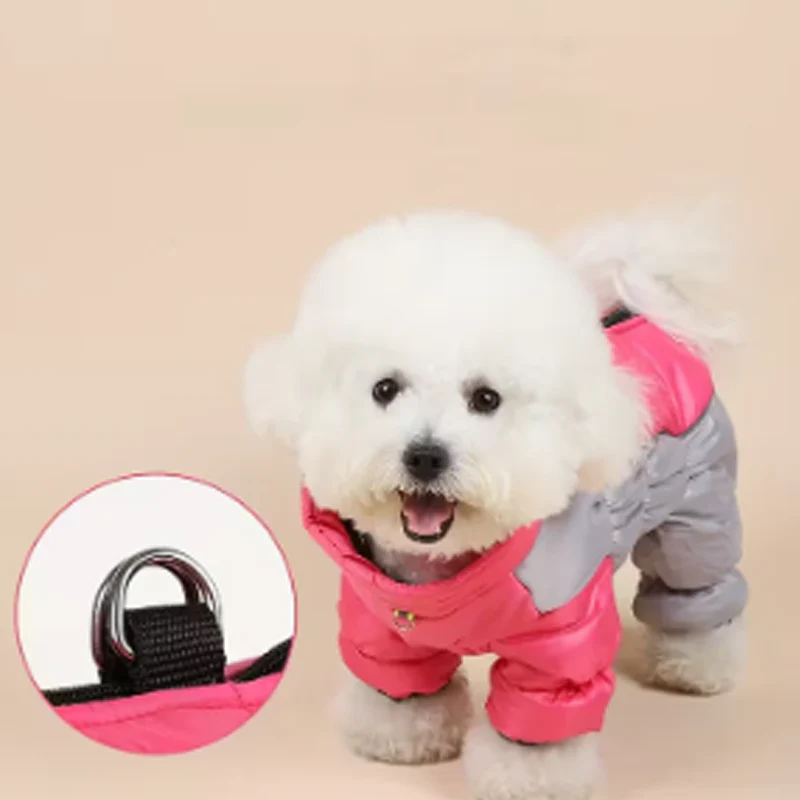 🐾❄️ Reflecterende Waterdichte Warme Hondenjas – Geïntegreerd Harnas, Dikke Isolatie & Veiligheid voor Kleine Honden - Image 4