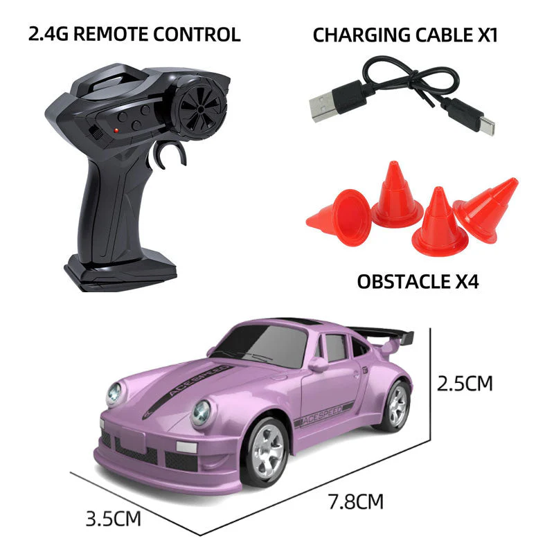 🖤Black Friday topper!✨ Superaanbieding Mini Raceauto Met Afstandsbediening – Drift Functie, 2.4G Technologie & Compact Ontwerp (Perfect voor Thuis & Buiten Races!) - Image 8