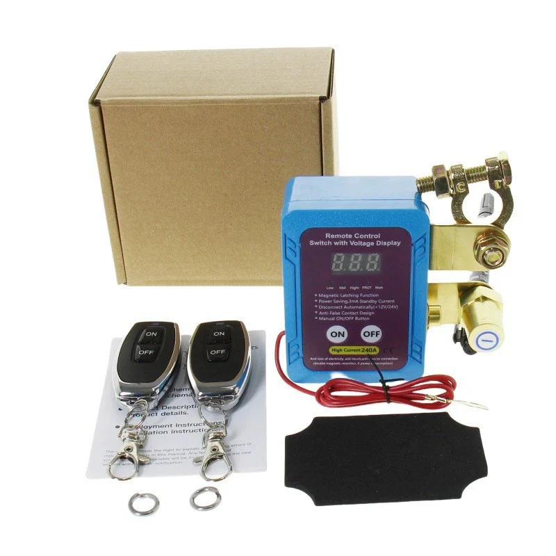 🚗🔌 Auto-Accu-Ontkoppelingsschakelaar met Afstandsbediening – Lagespanningsbeveiliging, Koper Constructie & Slimme Stroomonderbreking（Perfect voor Accu Bescherming!） - Image 2