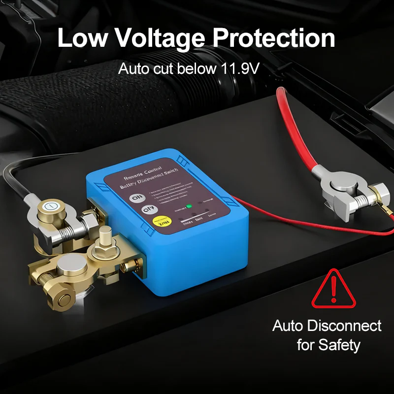 🚗🔌 Auto-Accu-Ontkoppelingsschakelaar met Afstandsbediening – Lagespanningsbeveiliging, Koper Constructie & Slimme Stroomonderbreking（Perfect voor Accu Bescherming!） - Image 6