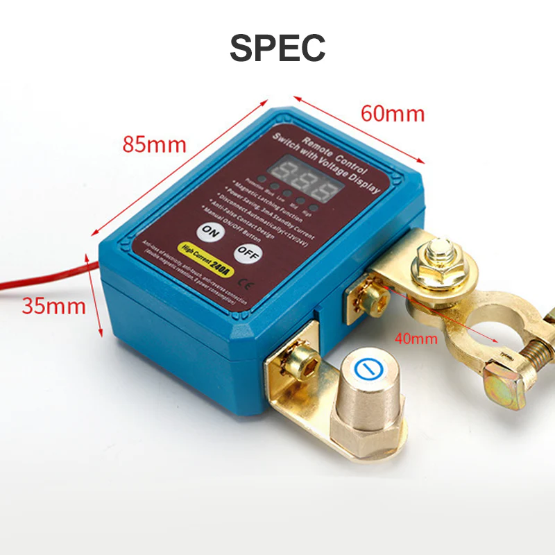 🚗🔌 Auto-Accu-Ontkoppelingsschakelaar met Afstandsbediening – Lagespanningsbeveiliging, Koper Constructie & Slimme Stroomonderbreking（Perfect voor Accu Bescherming!） - Image 9