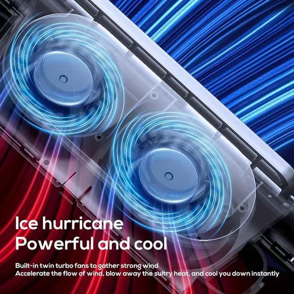 ❄️Dual Turbo USB-autostoelventilator - krachtige ventilator met kussen voor achterin - Image 4