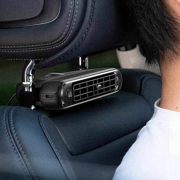❄️Dual Turbo USB-autostoelventilator - krachtige ventilator met kussen voor achterin - Image 7