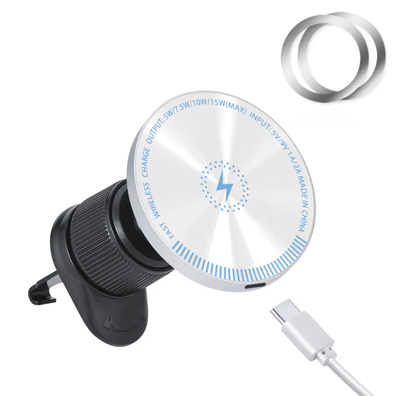 🌞Fris De Lente In Met 50% Korting!🚗RGB Magnetische Draadloze Autoladerhouder – 15W Snel Laden & 360° Rotatie - Image 10