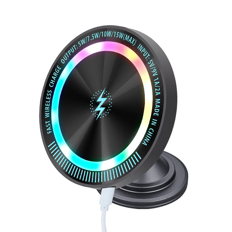 🌞Fris De Lente In Met 50% Korting!🚗RGB Magnetische Draadloze Autoladerhouder – 15W Snel Laden & 360° Rotatie - Image 13