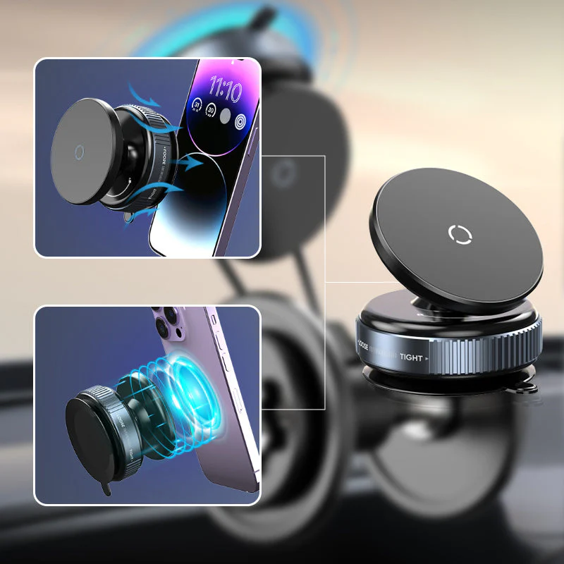 🎉Nieuwjaars Cadeau 50% KORTING!📱360° draaibare vacuümmagneet houder – ultrastabiel in de auto, zonder lijmresten & multifunctioneel!🚗 - Image 4