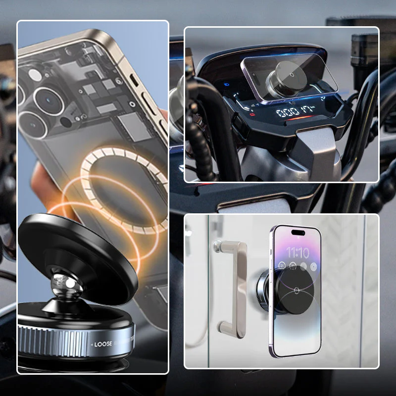 🎉Nieuwjaars Cadeau 50% KORTING!📱360° draaibare vacuümmagneet houder – ultrastabiel in de auto, zonder lijmresten & multifunctioneel!🚗 - Image 6