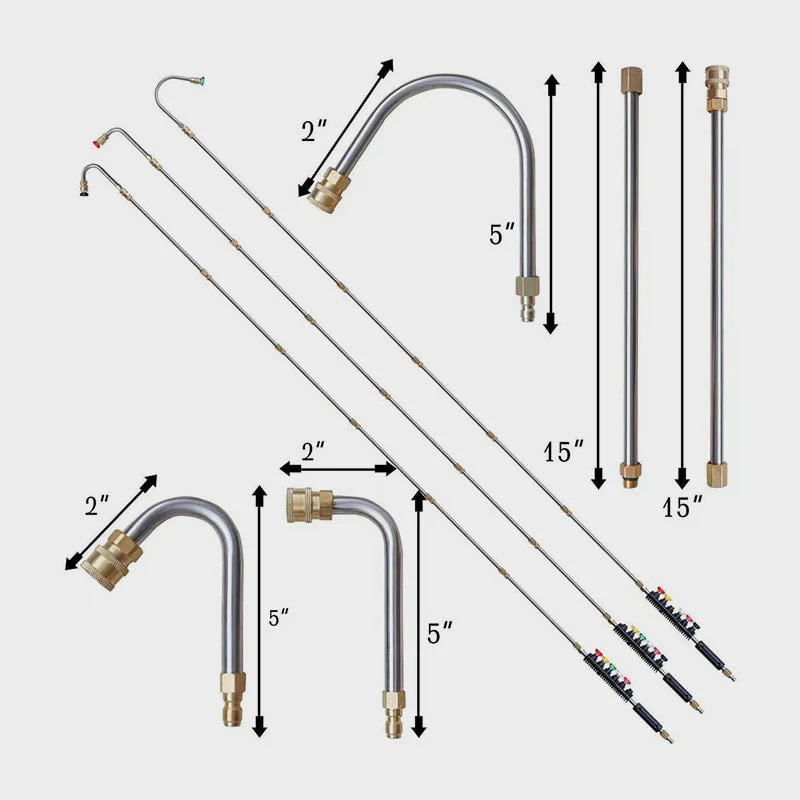 💘Valentijnsaanbieding: 50% Korting!🚿4000 PSI Hogedrukreinigerlansset – Reinig Hoogte & Goots Zonder Ladder! - Image 10