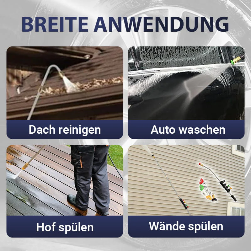 💘Valentijnsaanbieding: 50% Korting!🚿4000 PSI Hogedrukreinigerlansset – Reinig Hoogte & Goots Zonder Ladder! - Image 6