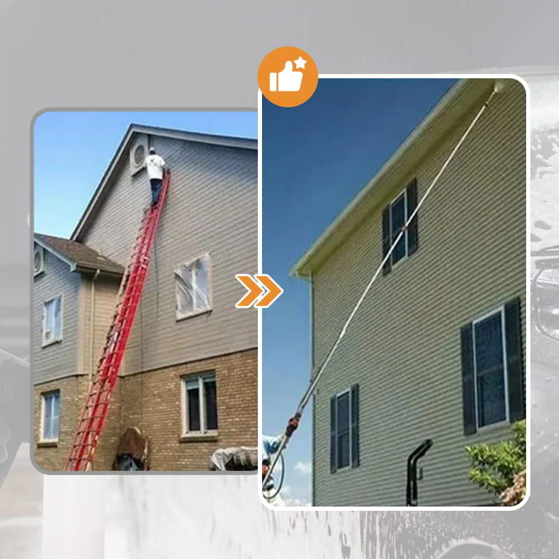 💘Valentijnsaanbieding: 50% Korting!🚿4000 PSI Hogedrukreinigerlansset – Reinig Hoogte & Goots Zonder Ladder! - Image 7