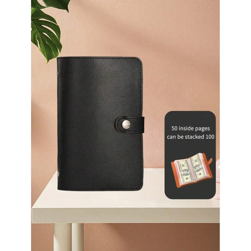 🎉Nieuwjaars Cadeau 50% KORTING!📅Spaaruitdagingenboek met 100 Enveloppen (A5 Imitatieleer) – Leuk Spaarhulpmiddel Voor Familie & Persoonlijke Doelen! - Image 3