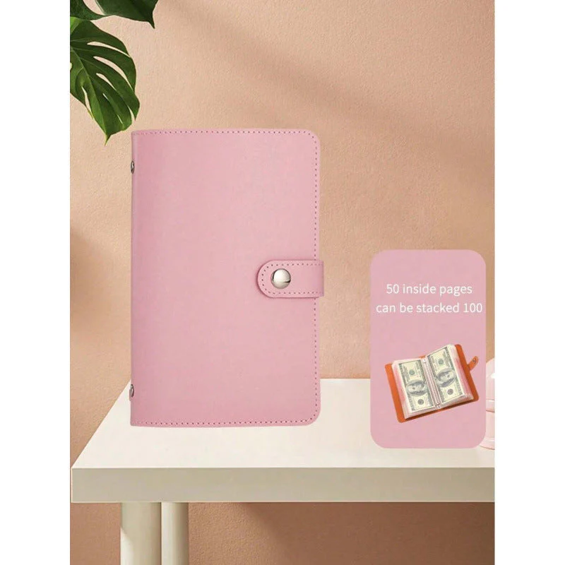 🎉Nieuwjaars Cadeau 50% KORTING!📅Spaaruitdagingenboek met 100 Enveloppen (A5 Imitatieleer) – Leuk Spaarhulpmiddel Voor Familie & Persoonlijke Doelen! - Image 4