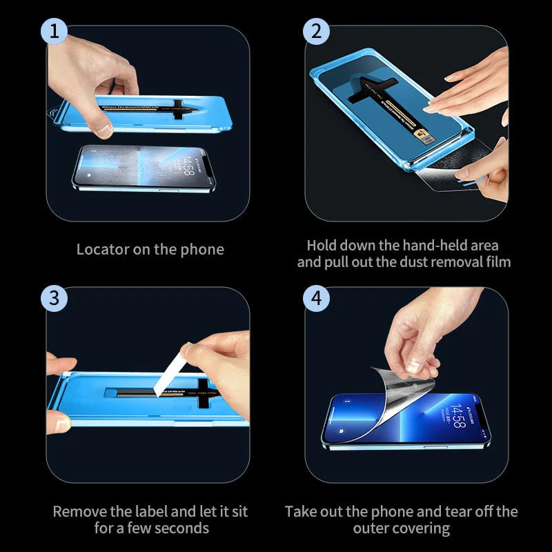📱 2025 Neue Unsichtbare Displayschutzfolie für iPhone – 15-Sekunden-Einfachinstallation, Hochwertiges Gehärtetes Glas (Anti-Fingerabdruck)! - Image 4
