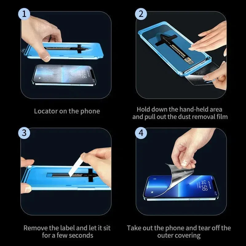 📱 2025 Neue Unsichtbare Displayschutzfolie für iPhone – 15-Sekunden-Einfachinstallation, Hochwertiges Gehärtetes Glas (Anti-Fingerabdruck)! - Image 6
