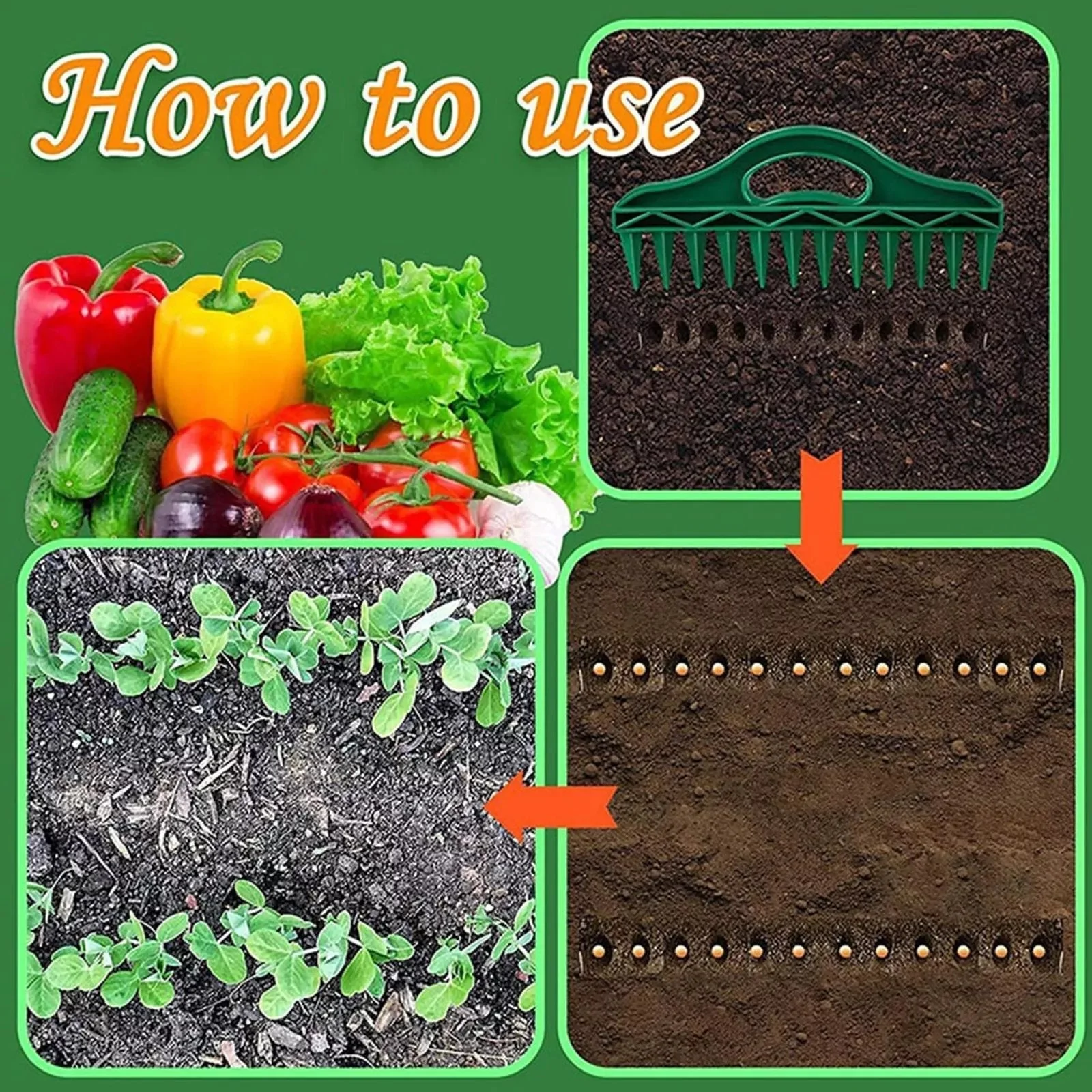 50% KORTING🌱Tuinzaadafstandhouder en -zaaier – Precisiezaaigereedschap met 12 gaten - Image 4