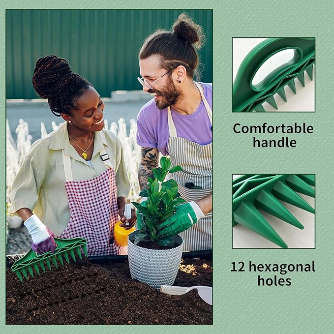 50% KORTING🌱Tuinzaadafstandhouder en -zaaier – Precisiezaaigereedschap met 12 gaten - Image 6