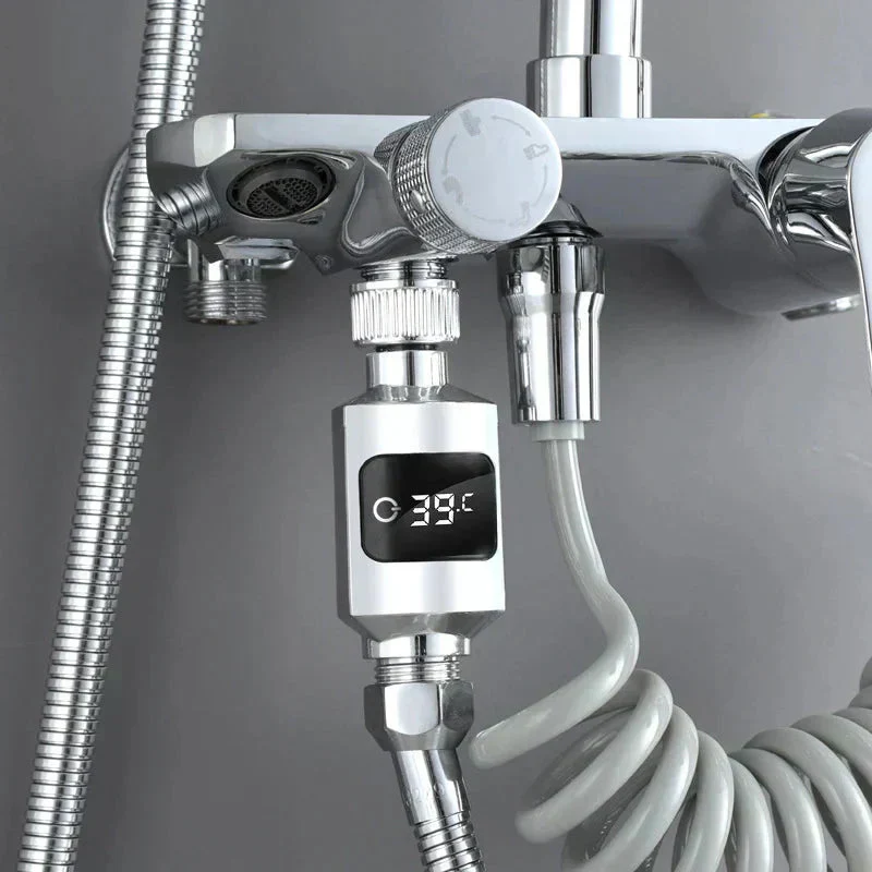 Nieuw Douchethermometer met Driekleurige Indicator, Waterstroomstroomopwekking & 360° Rotatie – Perfect voor Babybadje & Dagelijks Douchen! - Image 9