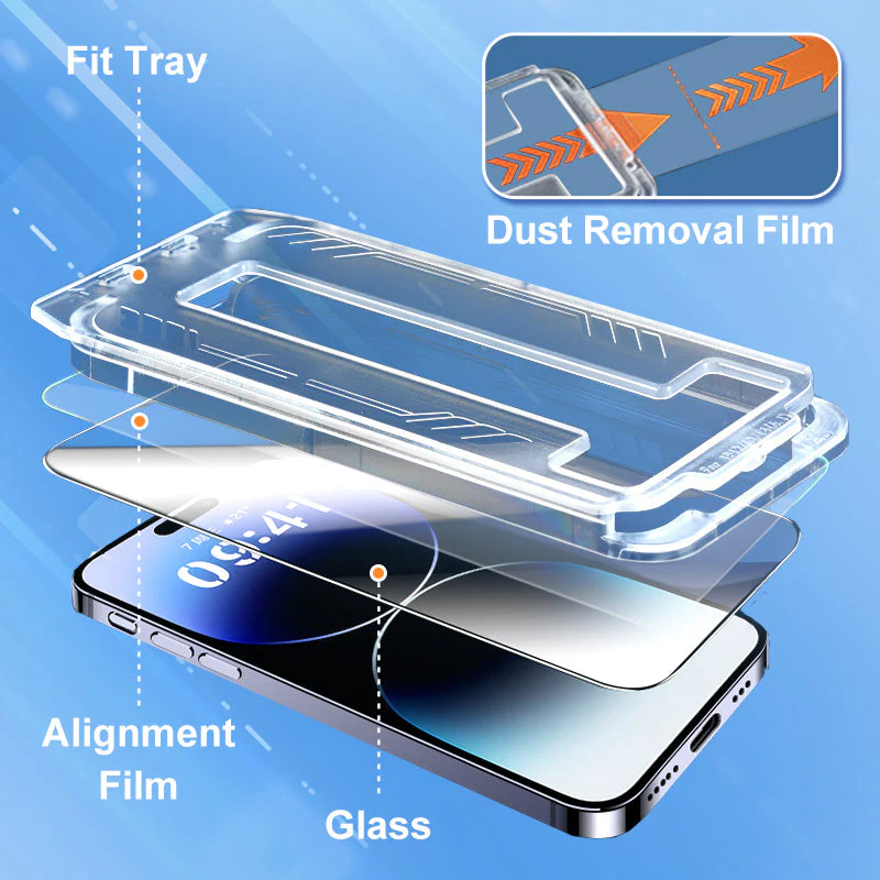 Koop 1 krijg 1 gratis 🔥 iPhone Anti-glare Screen Protector - Geen bubbels Geen stof - Image 5