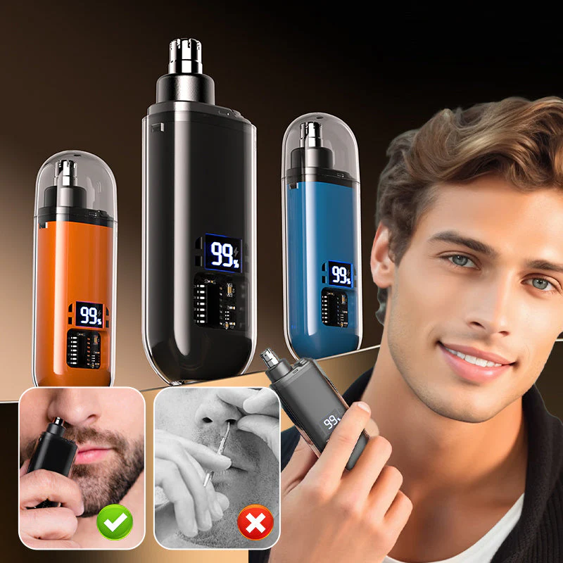 ✨ Slimme Elektrische Neushaartrimmer – Pijnloos Trimmen, LED Batterijdisplay & Waterdicht (Discreet & Efficiënt Oplossing!)