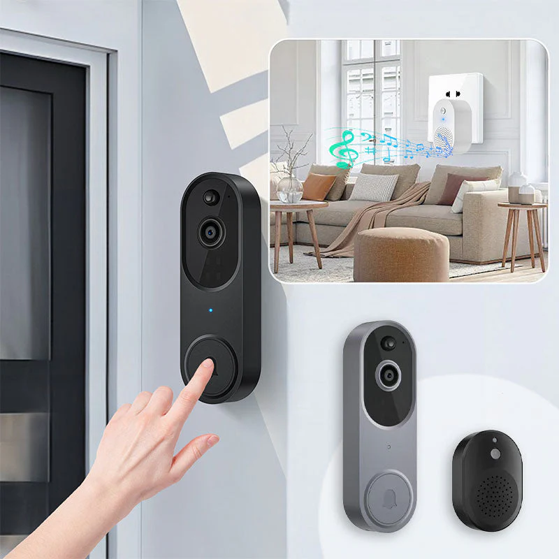 🎉Nieuwjaars Cadeau 50% KORTING!🚪Slimme 1080p Videodeurbel: IP65 Weerbestendig + AI Mensdetectie – Heldere Beelden & Veiligheid Het Hele Jaar Door!