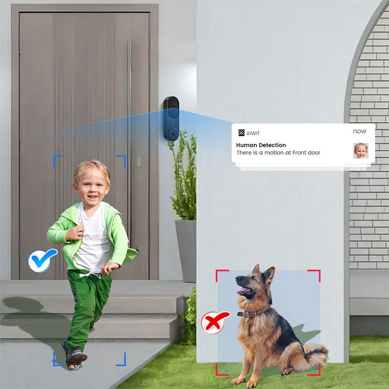 🎉Nieuwjaars Cadeau 50% KORTING!🚪Slimme 1080p Videodeurbel: IP65 Weerbestendig + AI Mensdetectie – Heldere Beelden & Veiligheid Het Hele Jaar Door! - Image 4