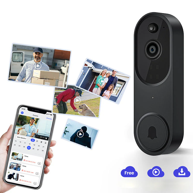 🎉Nieuwjaars Cadeau 50% KORTING!🚪Slimme 1080p Videodeurbel: IP65 Weerbestendig + AI Mensdetectie – Heldere Beelden & Veiligheid Het Hele Jaar Door! - Image 6
