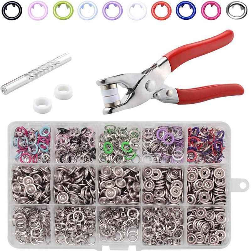 💘Valentijnsaanbieding: 50% Korting!🔘Metaal Drukknoopset met Tang – 9,5mm | Milieuvriendelijk Koper | Geen Hamer/Gat Nodig! - Image 6