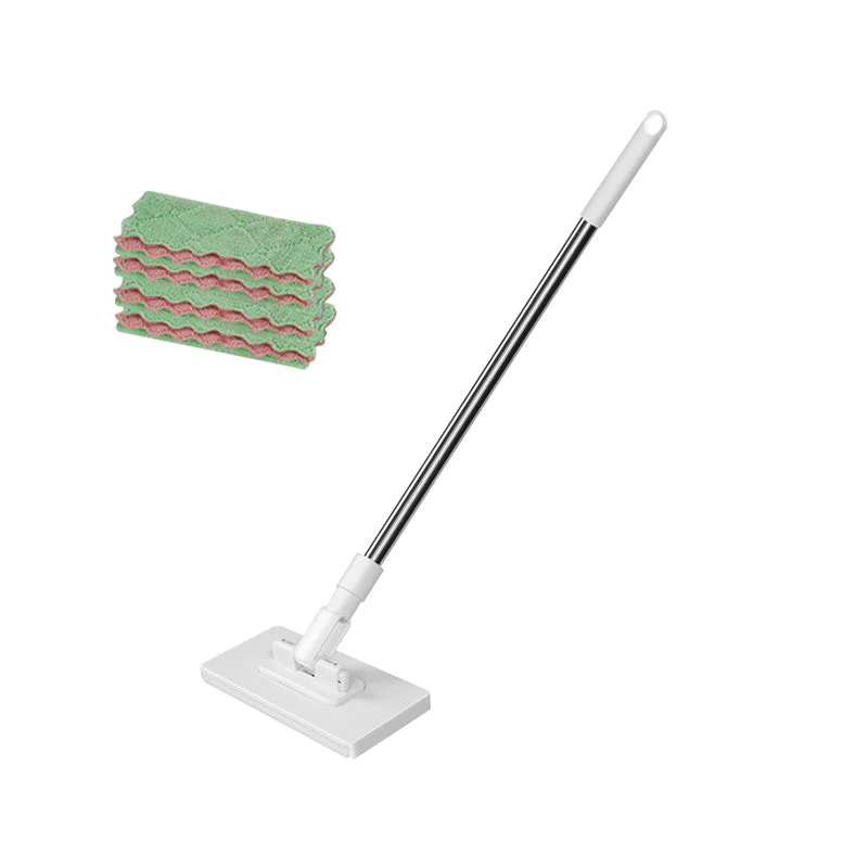🔥50% KORTING🧹 Herbruikbare Stofmaap Set – Automatische Bionische Klem, 39" Verlengbare Staalsteel, 360° Draaiend + Milieuvriendelijk (Meerdere Oppervlaktes)! - Image 8