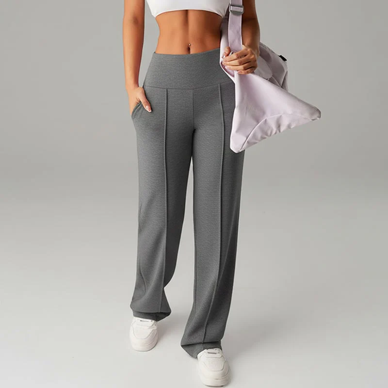 🎉Nieuwjaars Cadeau 50% KORTING!🛍️Dames Hoogtaille Wijde Pijpen Broek: Echte Zakken + Stretchstof – Comfortabel & Stijlvol Voor Elke Dag! - Image 11