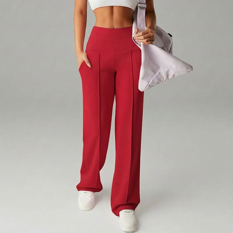 🎉Nieuwjaars Cadeau 50% KORTING!🛍️Dames Hoogtaille Wijde Pijpen Broek: Echte Zakken + Stretchstof – Comfortabel & Stijlvol Voor Elke Dag! - Image 15