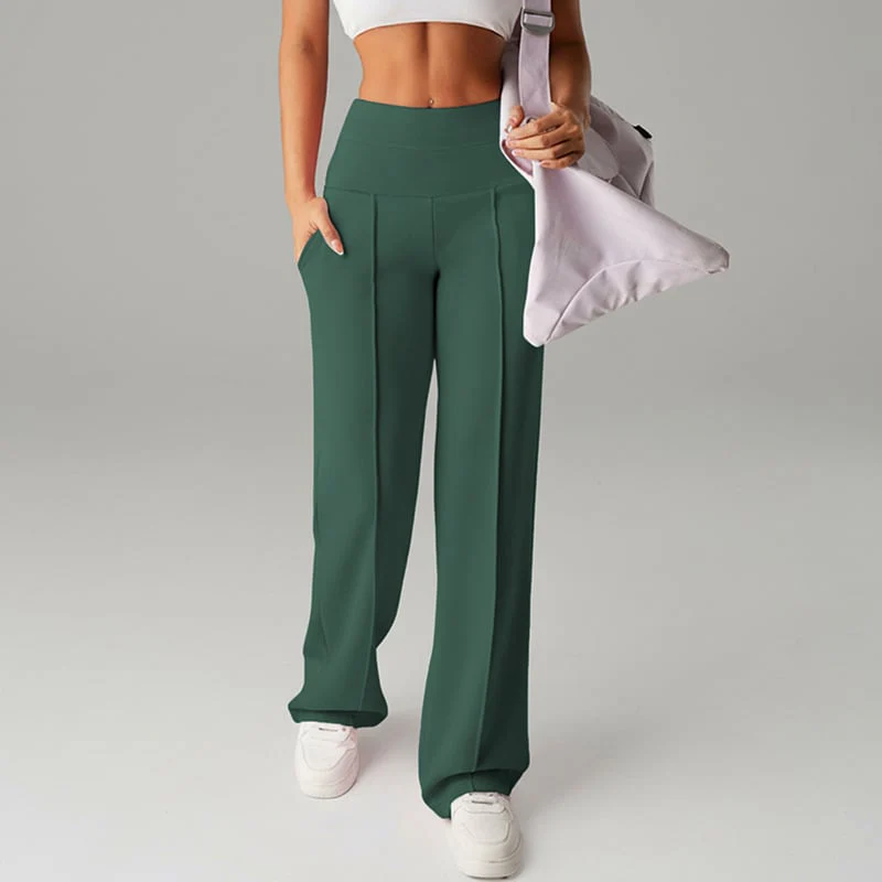 🎉Nieuwjaars Cadeau 50% KORTING!🛍️Dames Hoogtaille Wijde Pijpen Broek: Echte Zakken + Stretchstof – Comfortabel & Stijlvol Voor Elke Dag! - Image 18