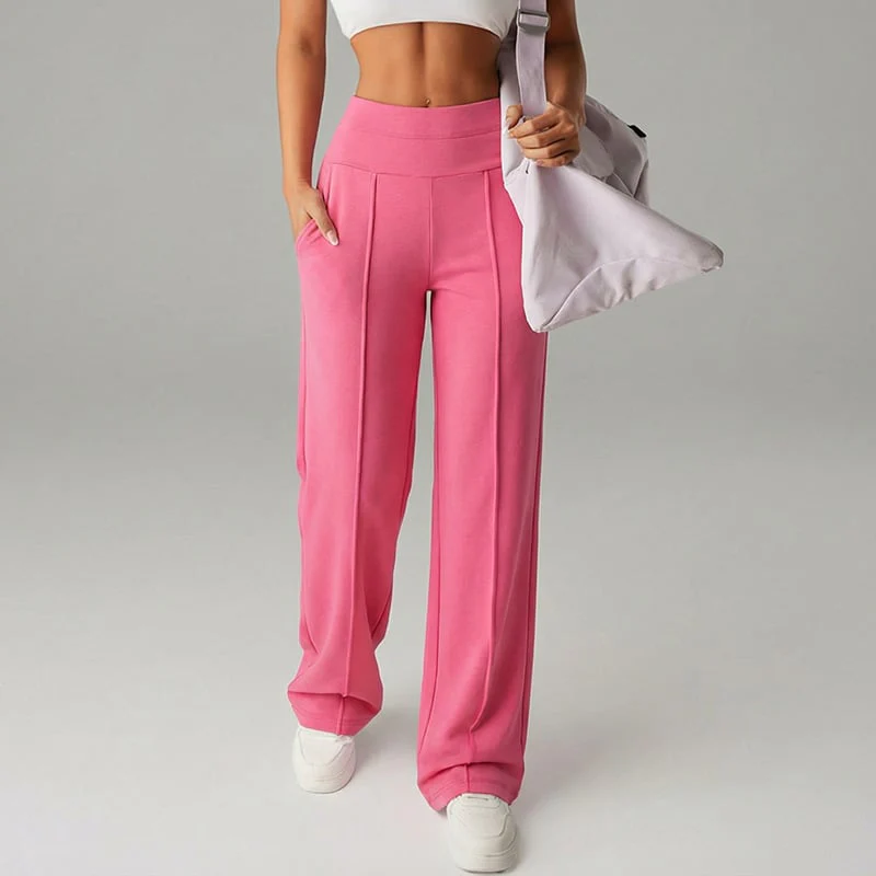 🎉Nieuwjaars Cadeau 50% KORTING!🛍️Dames Hoogtaille Wijde Pijpen Broek: Echte Zakken + Stretchstof – Comfortabel & Stijlvol Voor Elke Dag! - Image 21