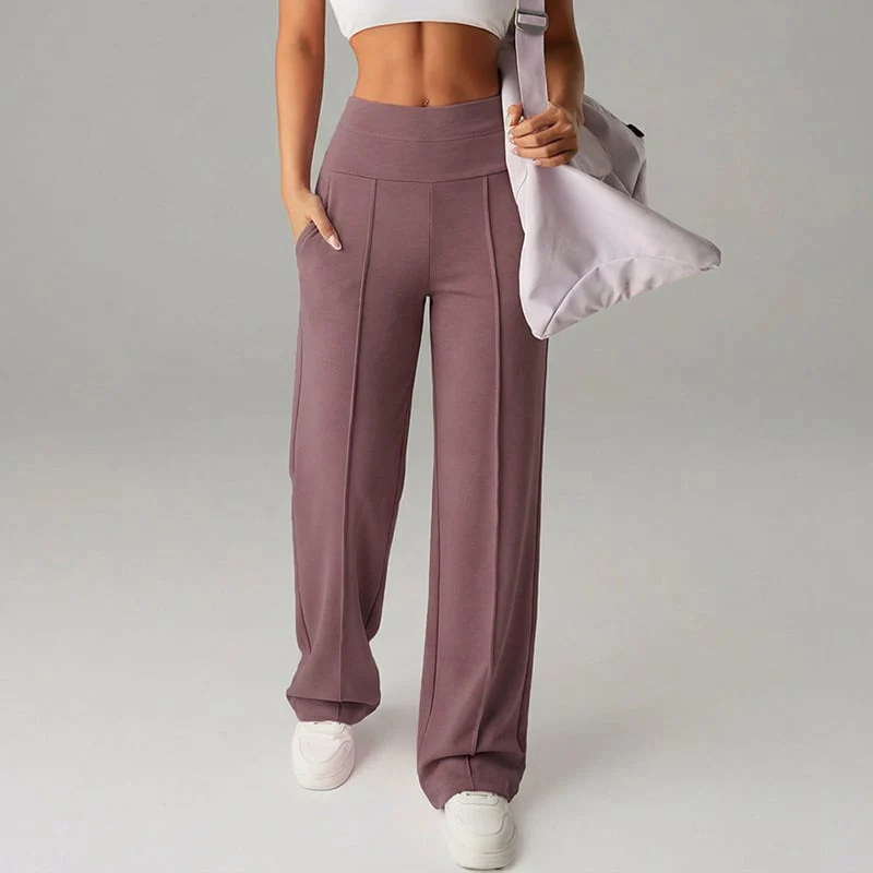 🎉Nieuwjaars Cadeau 50% KORTING!🛍️Dames Hoogtaille Wijde Pijpen Broek: Echte Zakken + Stretchstof – Comfortabel & Stijlvol Voor Elke Dag! - Image 28