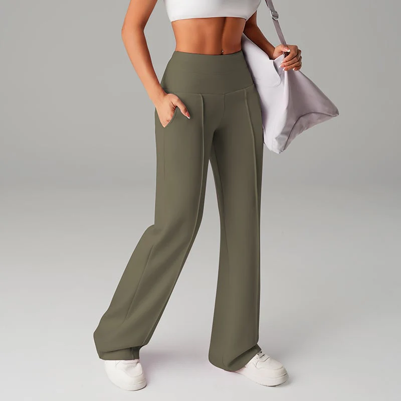 🎉Nieuwjaars Cadeau 50% KORTING!🛍️Dames Hoogtaille Wijde Pijpen Broek: Echte Zakken + Stretchstof – Comfortabel & Stijlvol Voor Elke Dag! - Image 30