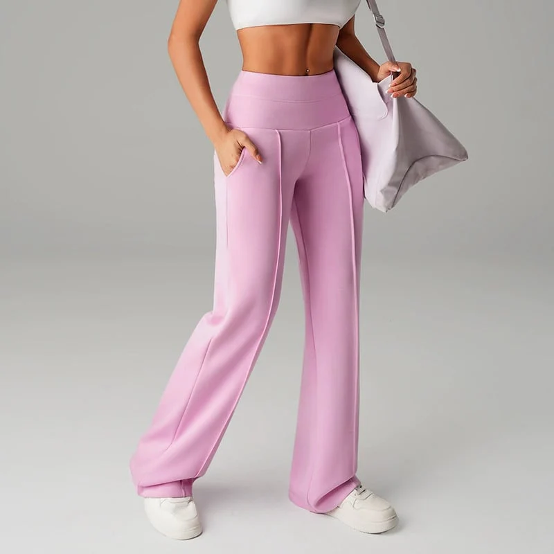 🎉Nieuwjaars Cadeau 50% KORTING!🛍️Dames Hoogtaille Wijde Pijpen Broek: Echte Zakken + Stretchstof – Comfortabel & Stijlvol Voor Elke Dag! - Image 6