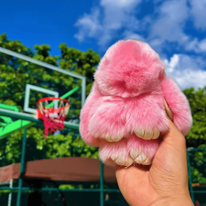 🌞Fris De Lente In Met 50% Korting!🐰 Handgemaakte Zachte Konijnen PomPom Sleutelhanger – Imitatiebont & Schattig Tasaccessoire! - Image 11